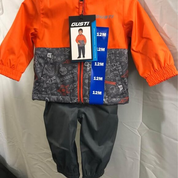 12M-Baby-Rain Coat with Pants - Picture 1 of 3